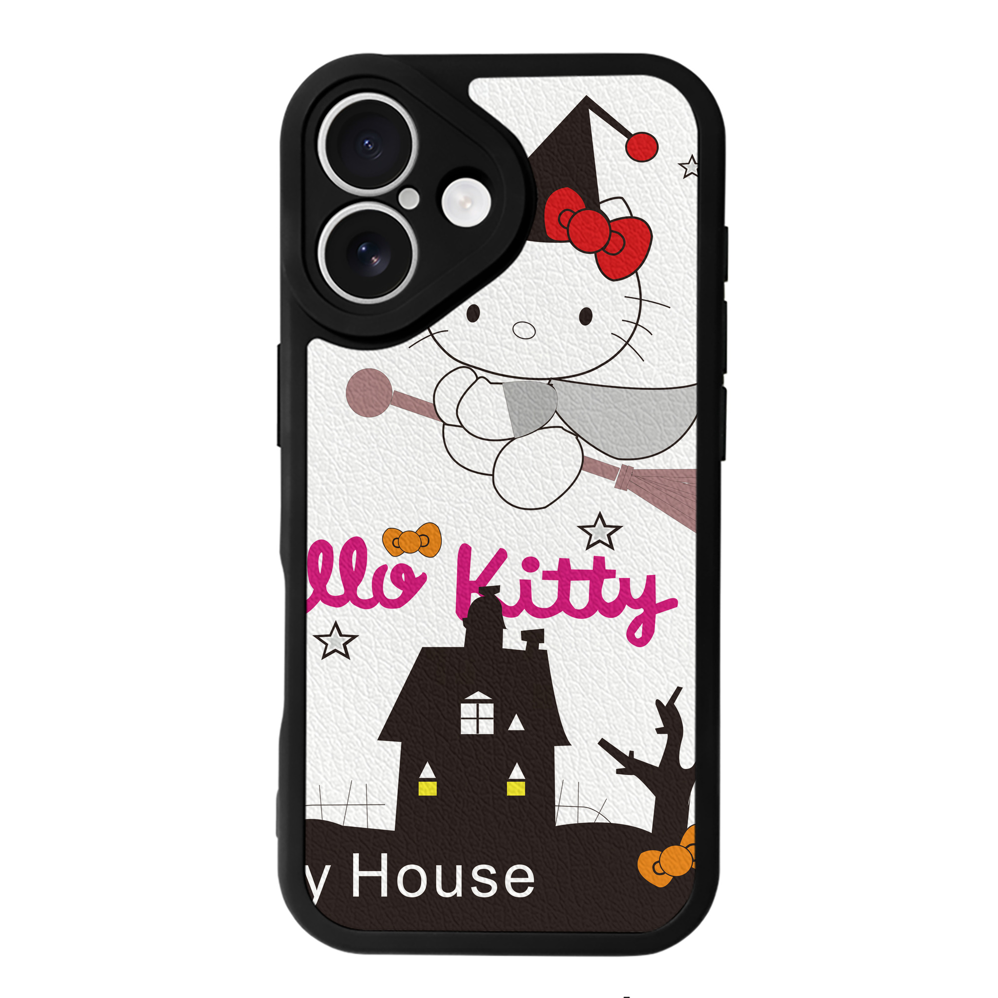 （画像用） Hello Kitty ハローキティ 【iPhone 16シリーズ対応】シリコンスマホケース（レザー調） 材質：シリコン